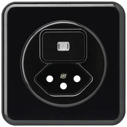 Kit frontal ENC basico 86×86mm noir avec lentille sécurité enfants pour S3/T13 