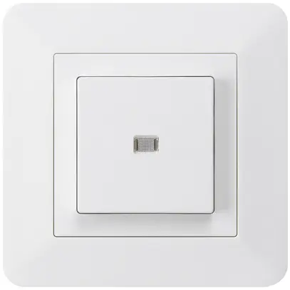Pulsante luminoso INC kallysto.trend A-R/1P bianco 
