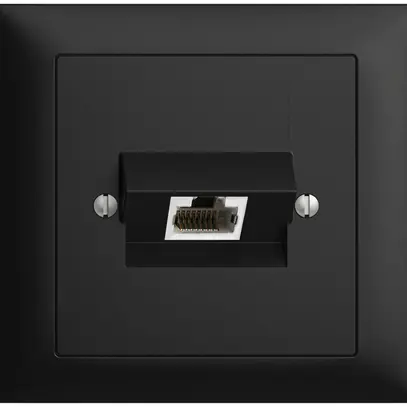 Presa INS 1×RJ45/s 8P ITplus EDIZIOdue nero 