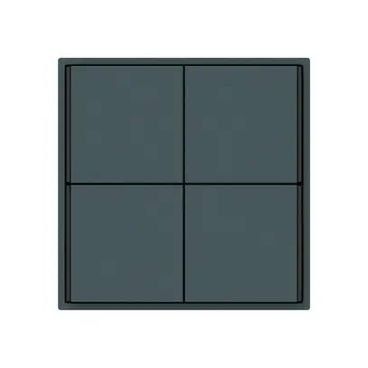 Poussoir KNX KAL 4×touches 4×points actionnables LED anthracite 