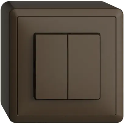 Interrupteur AP EDIZIOdue 1/3+3/1P coffee 