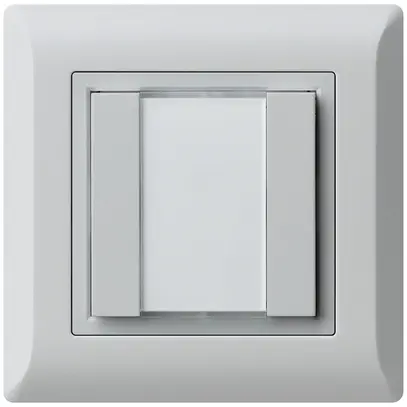 Poussoir multifonction ENC kallysto.line KNX RF 2× gris clair 