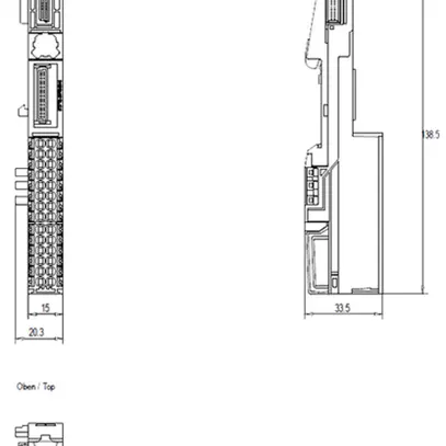 Unità base PLC Siemens SIMATIC ET200SP A0 BU15-P16+A10+2D, push-in, 10 pz 