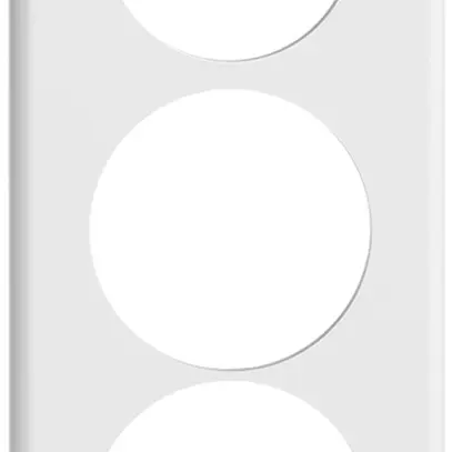 Placca di copertura STANDARDdue 3×1 1×Ø50, 2×Ø58, bianco 