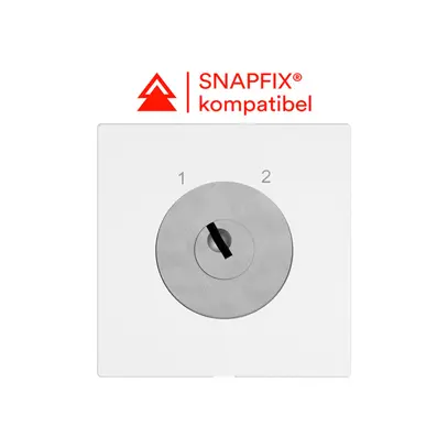 Interrupteur à clé EDIZIO.liv a.KABA 1262KA/5000 a.cont.sép.3P 1-2 p=87mm bc 