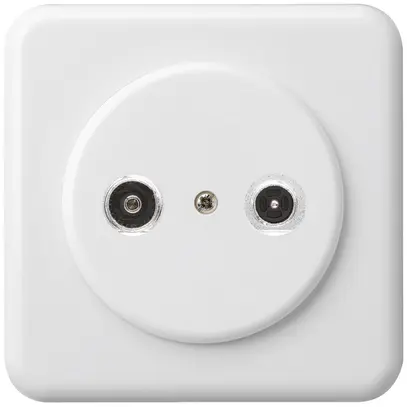 Presa d'antenna INC basico TV-R mont.C 11dB 2GHz bianco 
