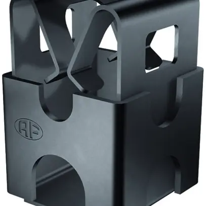 Supporto per filo Quadro AV 58 acciaio inossidabile A2, nero, dado M6 