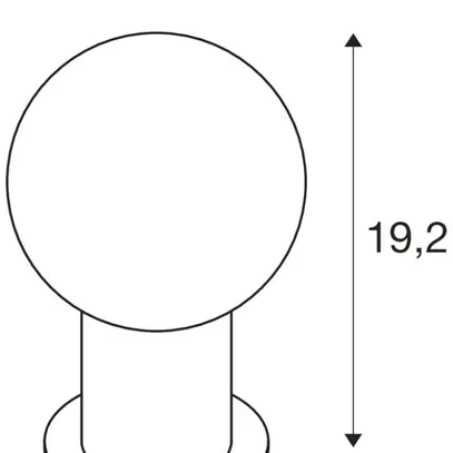 Lampada da tavolo SLV VARYT E14 1×0…6W ottone 