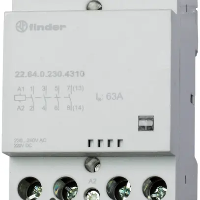 Contacteur Finder 4F 63A 230VAC/DC 