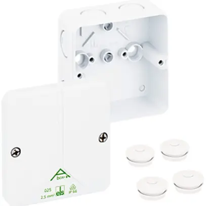 Boîte dérivation AP Abox-i m 025-L IP65 82×82×51mm blanc 