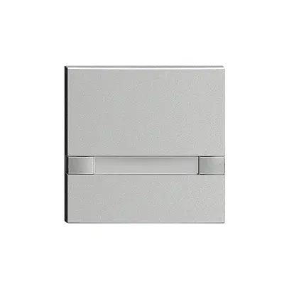 Tasto 1/1 KNX/elettronico senza LED+cart. EDIZIOdue comando 2×silver 