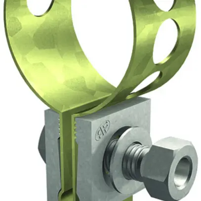 Collare di messa a terra Flury Cu zincato, tubo max.Ø 114.3mm 