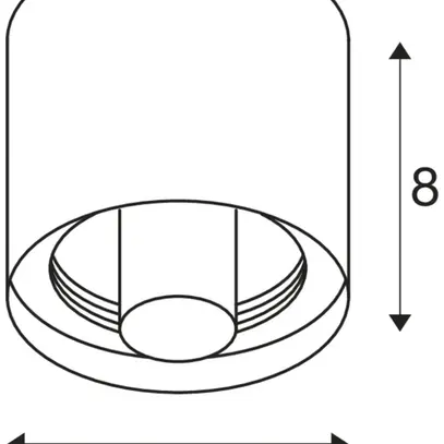 Plafonnier SLV VARYT E14 1×6W IP44 VAR Ø76×80mm noir 