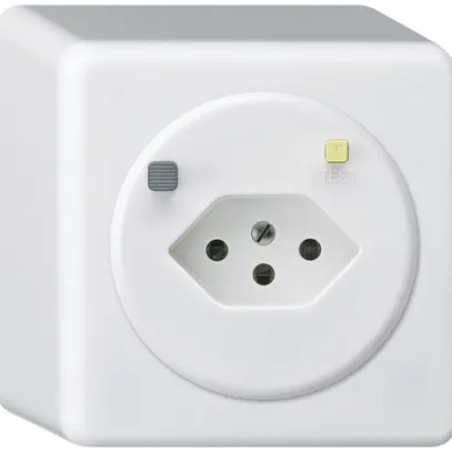 Presa AP basico T13 FI 30mA bianco 