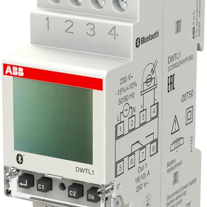 Interrupteur horaire hebdomadaire AMD numérique ABB DWTL1 1 canal 