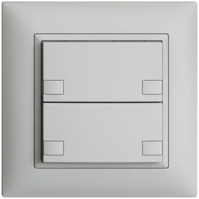 Pulsante INC KNX 2×EDIZIOdue colore grigio chiaro RGB senza LED 