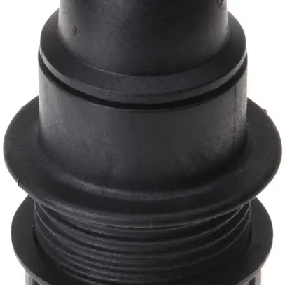 Portalampada E14 materia sintetica nero con bordo mantellato, Vossloh 