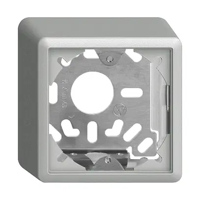 Capot avec plaque de base 54mm EDIZIOdue universel silver 