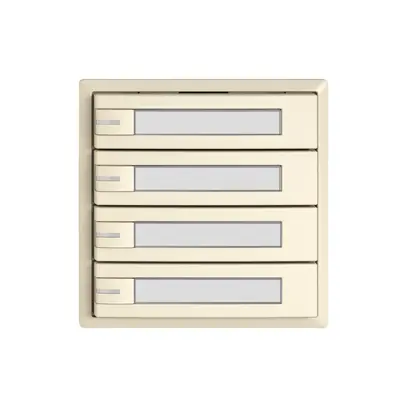 Pulsante KNX RGB EDIZIO.liv SNAPFIX® sensore temp.RGB-LED targ.4× com.1T cr 