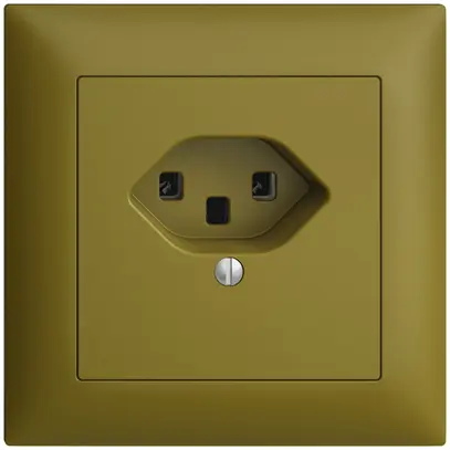 Prise ENC EDIZIOdue T23 16A olive, bornes à vis 