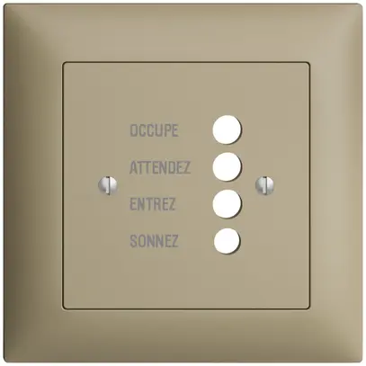 UP-Frontset EDIZIOdue sand 88×88mm für Türstation 1334.F 
