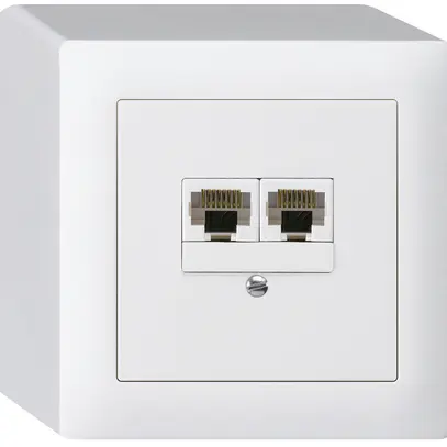 AP-Dose kallysto 2×RJ45u parallel weiss 