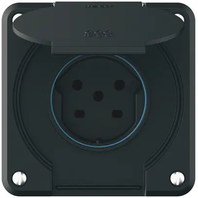 Prise ENC robusto 1×type 15 IP55 noir 