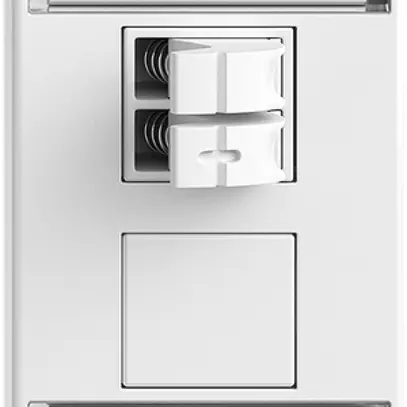 Prise audio INC 1×Feller FLF, a.kit d'inscription&connexion serrée Push Type, bc 