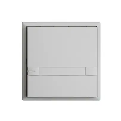 Poussoir ENC KNX 1× EDIZIOdue colore gris clair RGB avec LED avec insert papier 