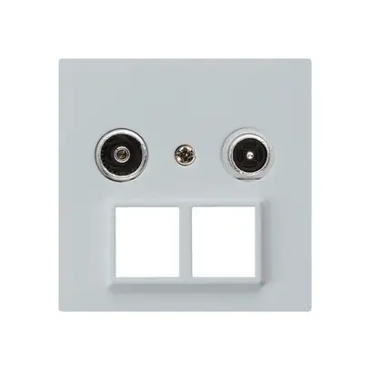 Presa multimedia kallysto R/TV montaggio A 23dB 2GHz grigio chiaro 