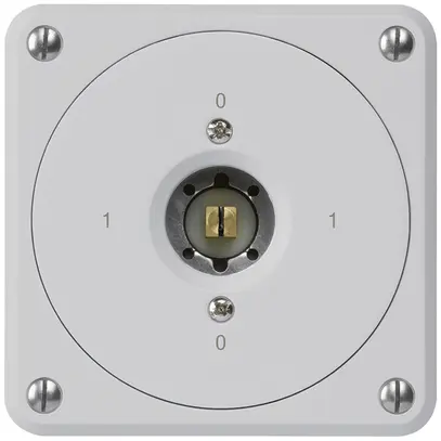 Interruttore a chiave quadrata INC robusto senza coperchio 0/2P grigio combi 