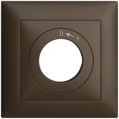 Kit frontale EDIZIOdue 0<-1 88×88mm coffee per interr.chiave 