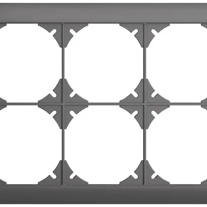 En-tête ENC EDIZIOdue SNAPFIX® 2×3 horizontal 208×148mm gris foncé 