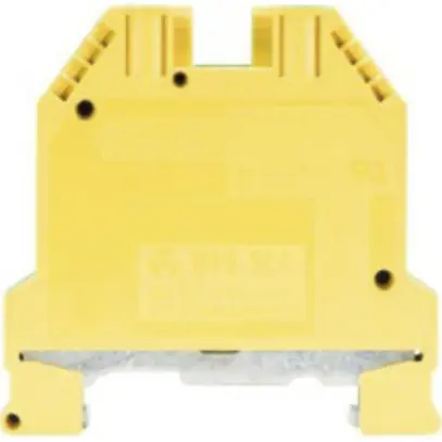 Schutzleiter-Reihenklemme WK 0.5…6mm² 2×Schraub.1 Etage Hutschiene TH35 gn/gb 