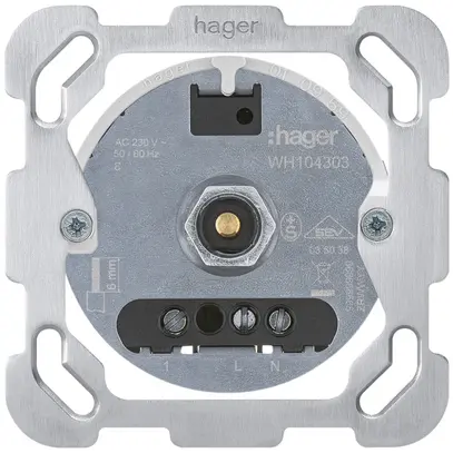 Inserto per variatore rotativo stazione secondaria Hager con placca di fissaggio 