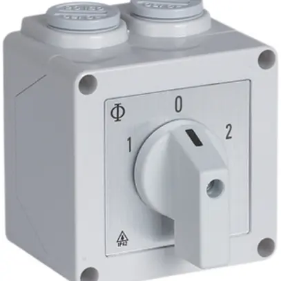 Interrupteur rotatif AP K&N gris 20A 660V 2/3L 
