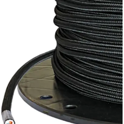 Cavo tessile Elektrogros TDLR H03VV-F 2×0.75mm² LN nero 50m 