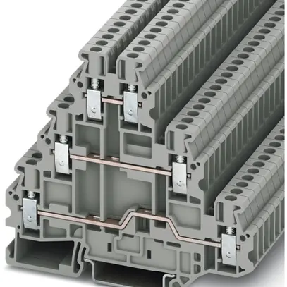 Morsetto a 3 piani 0.14…4mm² raccordo a vite grigio 