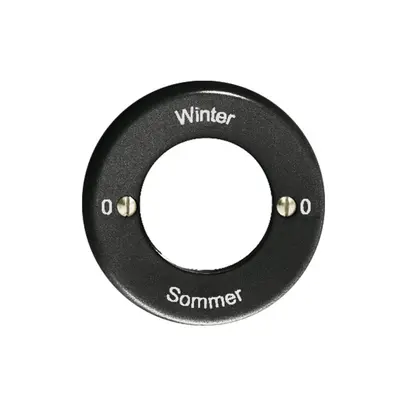 Kit front. 0-Winter-0-Sommer pour interrupteur rot. à clé noir 