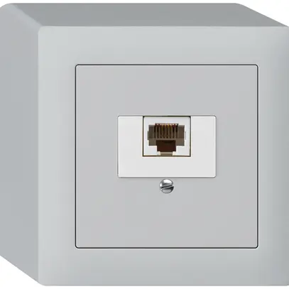 Scatola AP kallysto 1×RJ45u grigio chiaro 