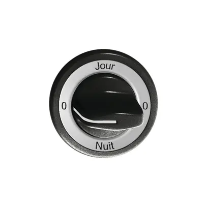 Frontset 0-Jour-0-Nuit schwarz, für Drehschalter FH 