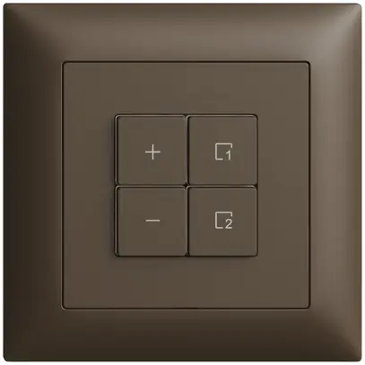 Stazione secondaria INC 1K/4T per dimmer scena Edue Wiser coffee 