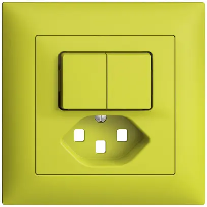 Kit frontal ENC EDIZIOdue lemon 88×88mm T23 