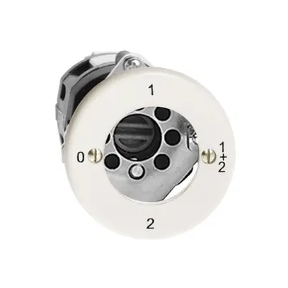 Interrupteur rotatif ENC FH 1/1P blanc pour serrure de sûr. sans cyl. 