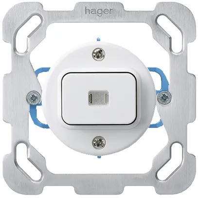 Insert pour interrupteur lumineux ENC basico 3/1 plaque de fixation blanc 
