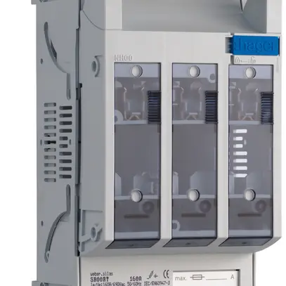 Sezionatore HPC weber.silas DIN00 690VAC 160A pr.INC 70mm morsetto staffa 95mm² 