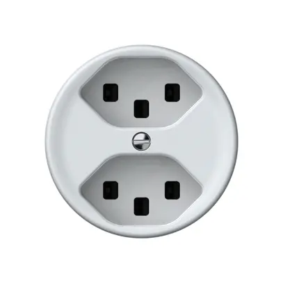 Presa origin 2×tipo 23 16A 230V 60×60mm bianco 