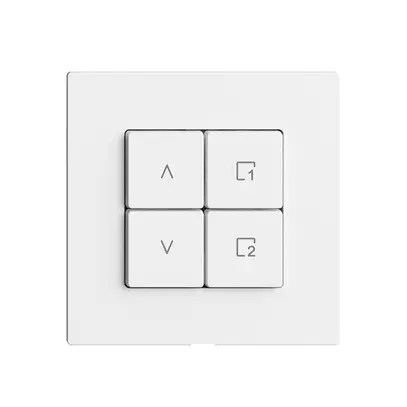 Commande pour interrupteur stores 1c scène/4t Edue Wiser blanc 