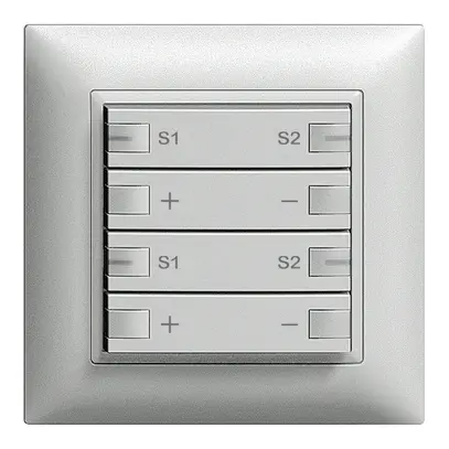 Kit frontal 2×variateur scène 2c/4t ZEP EDIZIOdue silver 