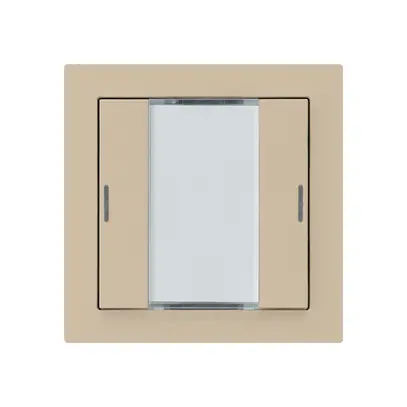 Poussoir ENC kallysto A KNX 2× LED RGB s/e-link beige 